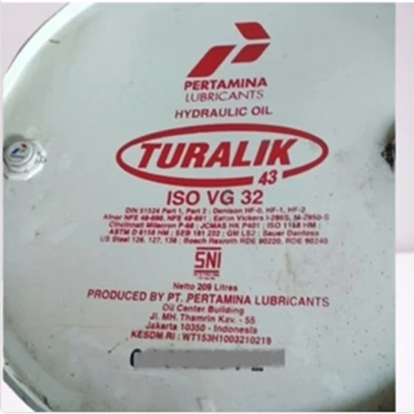 Pertamina Hydraulic Oil TURALIK HE ISO VG 32
